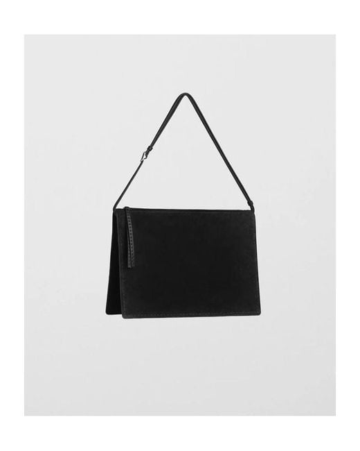 Phoebe Philo Black Flap Shoulder Bag