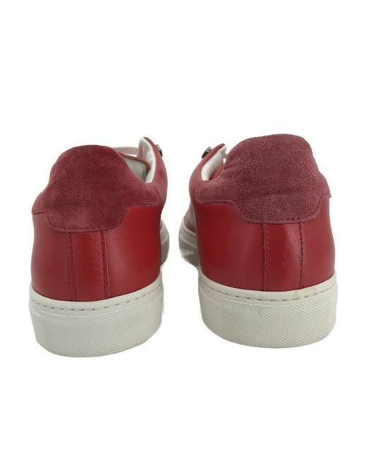 Philipp Plein Red Logo Details Casual Sports Shoes for men