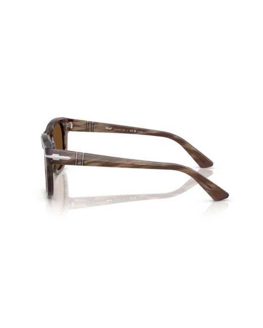 Persol Brown Square Frame Sunglasses for men