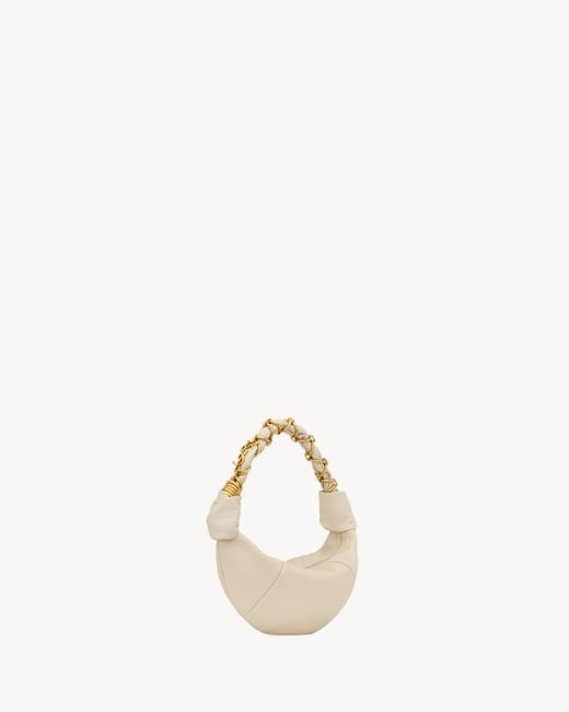 Saint Laurent White Amalia Mini Shoulder Bag
