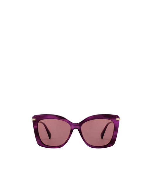 Max Mara Purple Square Frame Sunglasses