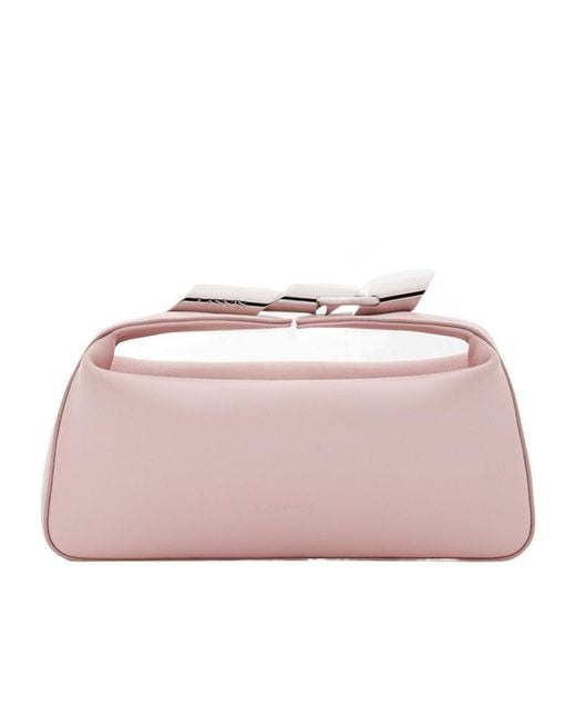 Lanvin Pink Haute Sequence Zip-Up Clutch Bag