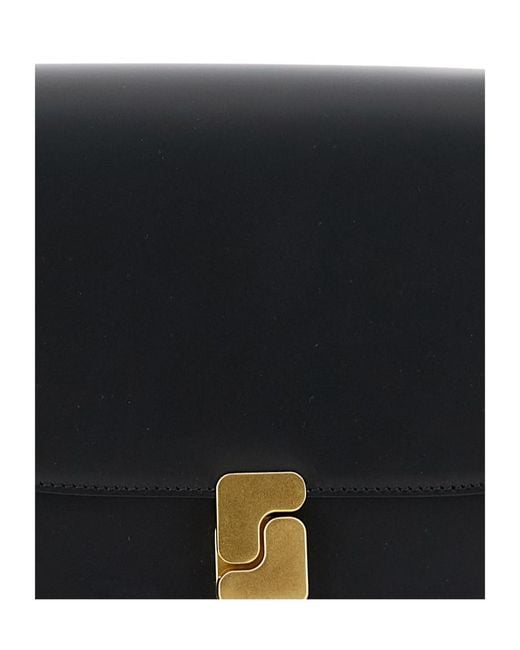 Soeur Black Bellissima Maxi Leather Shoulder Bag