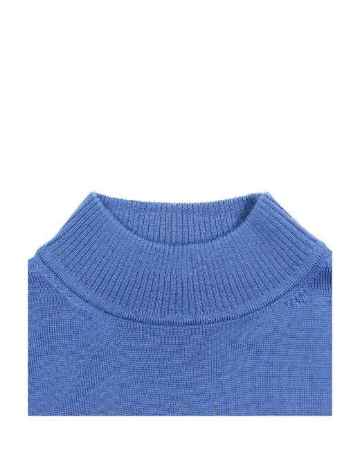 Karl Lagerfeld Gray Striped Knitted Pullover for men