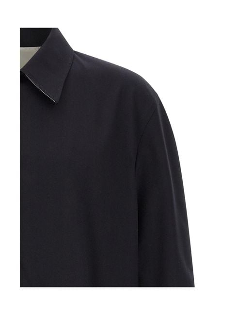 Herno Blue Flight Reversible Shirt-Collar Jacket for men
