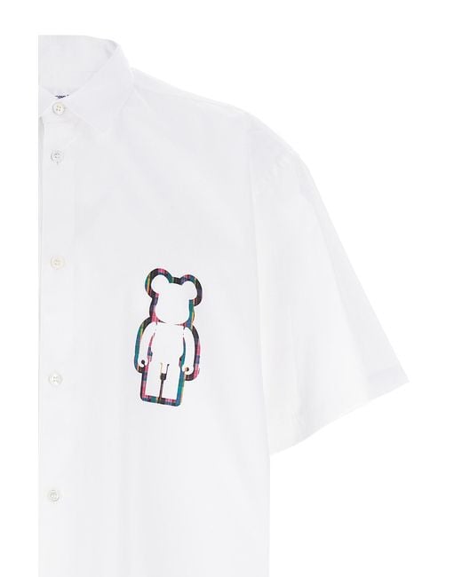 Comme des Garçons White Camicia Comme Des Garçons Shirt X Be@rbrick for men