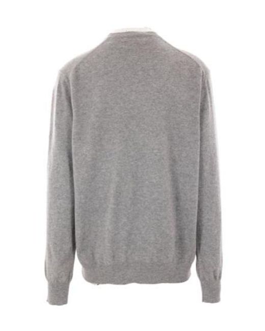 Comme des Garçons Gray Comme Des Garçons Shirt Crewneck Knitted Jumper for men