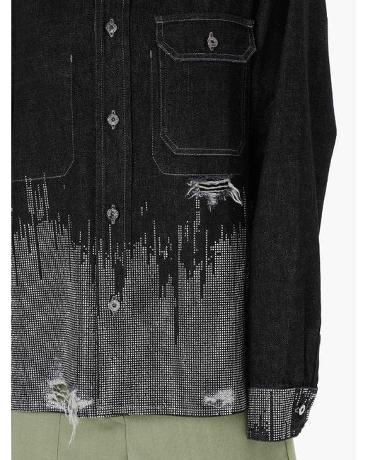 J.W. Anderson Black Jw Anderson Studded Collared Button-Up Jacket