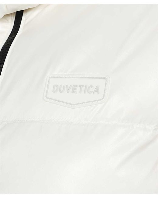Duvetica White Long-Sleeved Hooded Cotton-Padded Suit
