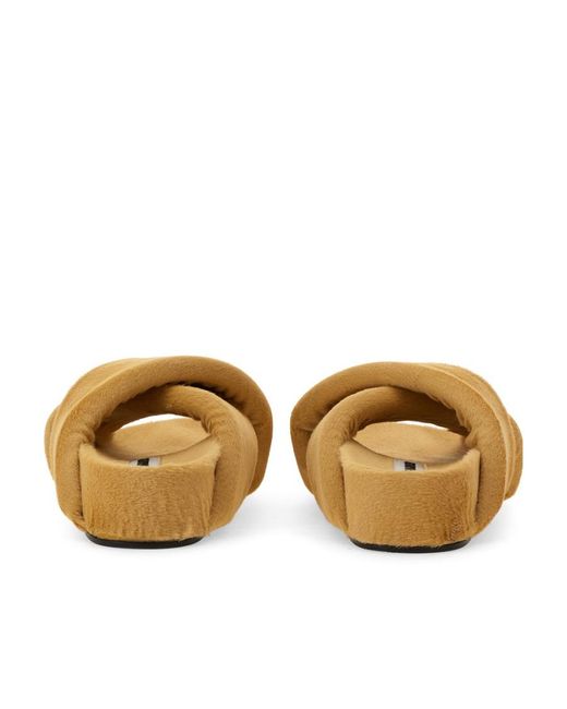 Jil Sander Brown Crossover-Strap Open-Toe Sandals