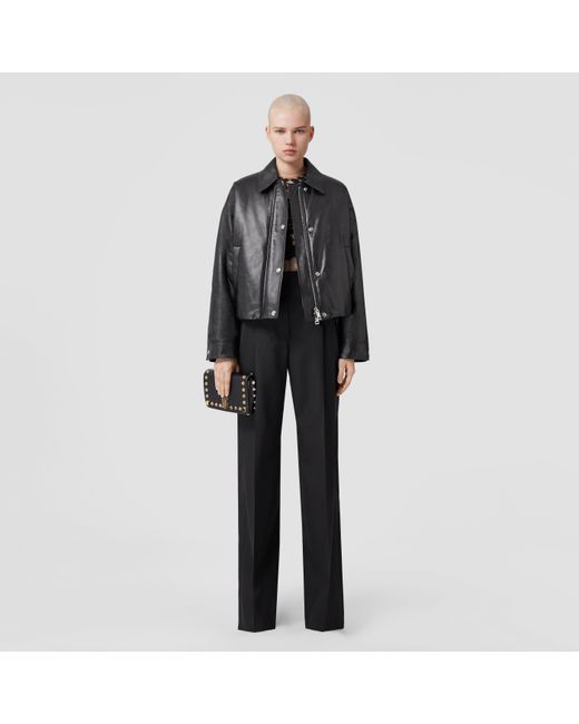 Burberry Black Equestrian Knight Buttoned Jacket