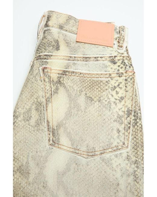 Acne Natural Printed Jeans