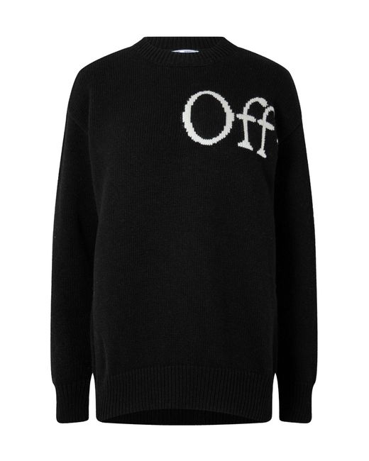Off-White c/o Virgil Abloh Black Logo Crew Neck Jumper