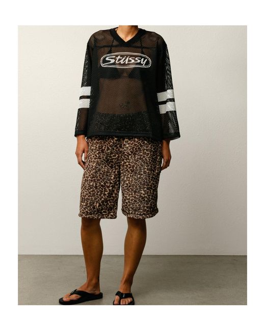 Stussy Black V-Neck Top for men