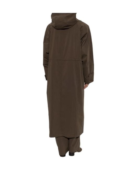 IRO Brown Drawstring Hooded Jacket