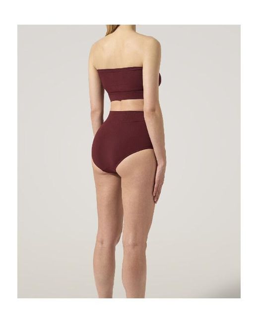 Wolford Red Seamless Strapless Bandeau Top