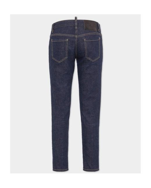 DSquared² Blue Logo-Patch Jennifer Jeans