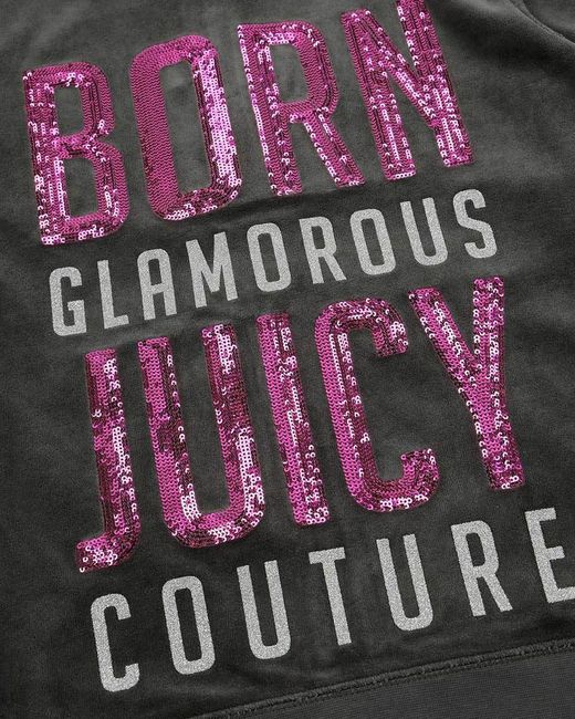 Juicy Couture Black Logo Printed Casual Jacket