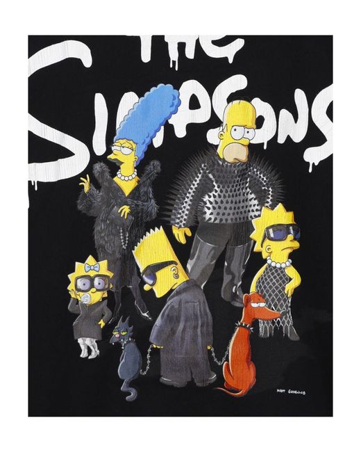 Balenciaga Black The Simpsons Bomber Jacket
