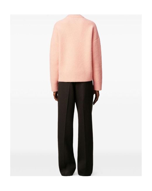 AMI Pink Ami De Coeur Sweater for men