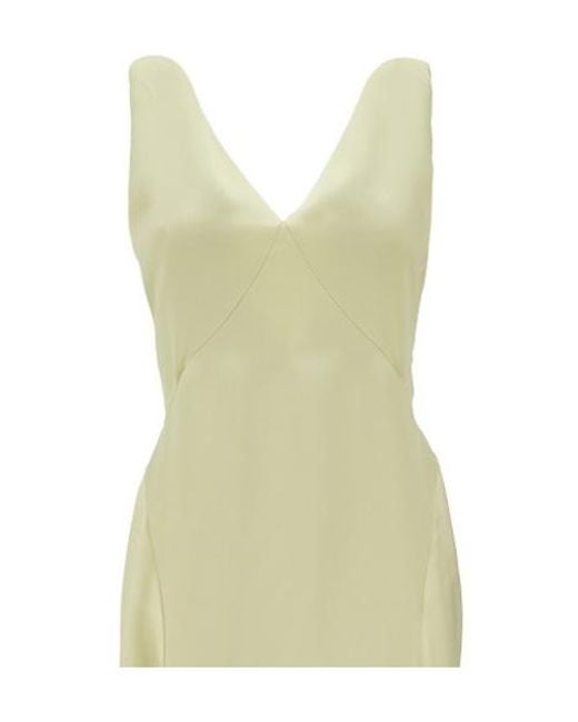 Philosophy Di Lorenzo Serafini Green V-Neck Sleeveless Dress
