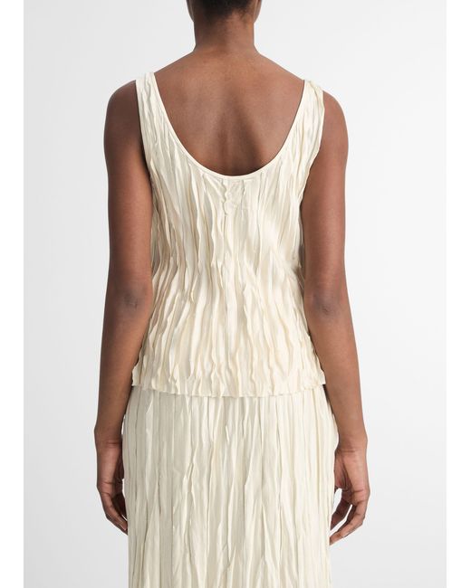 Vince Natural Crushed Tank Top
