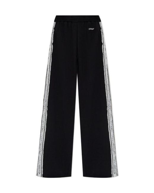 Off-White c/o Virgil Abloh Black Logo Detailed Pants