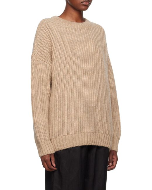 Anine Bing Natural Long-Sleeved Sweater