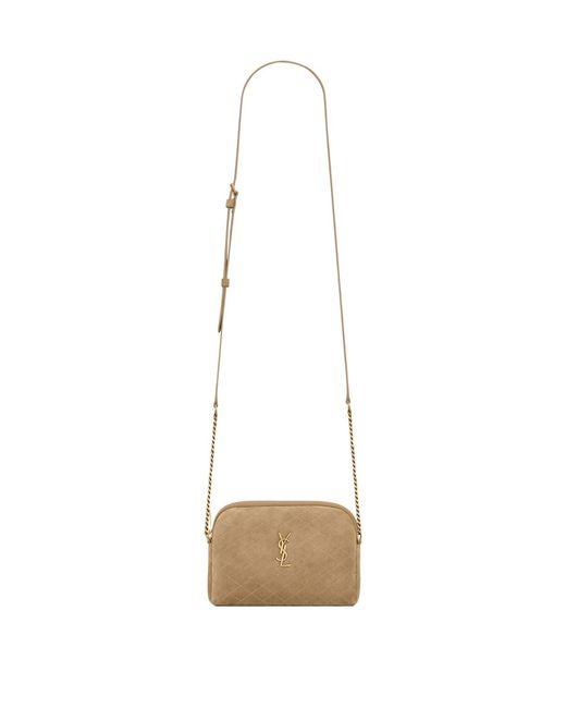 Saint Laurent White Gaby Zipped Pouch