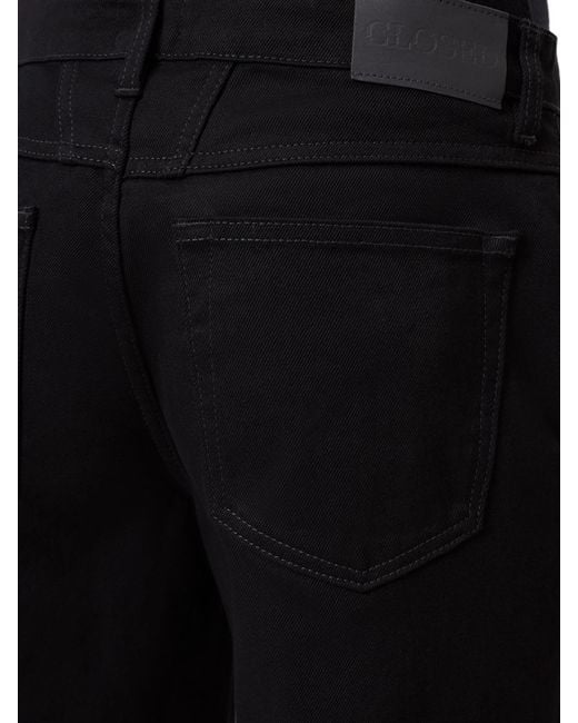 Closed Black Embroidered High-Rise Jeans