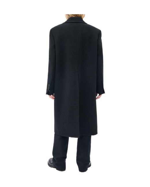 Ann Demeulemeester Black Jake Double-Breasted Coat for men