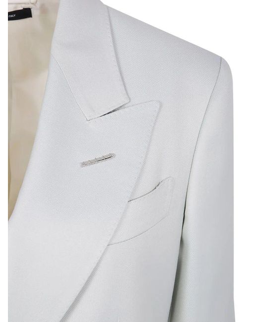 Tom Ford Gray Single Breasted Jacket