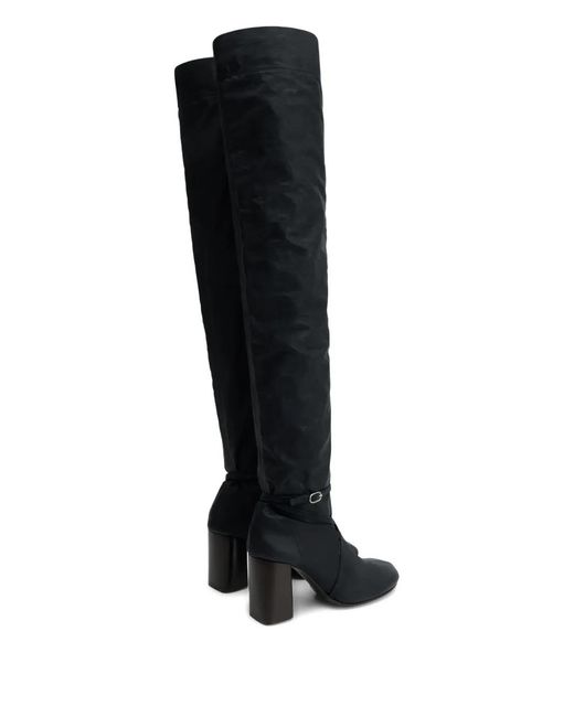 Lemaire Black Knotted Anatomic High Boots