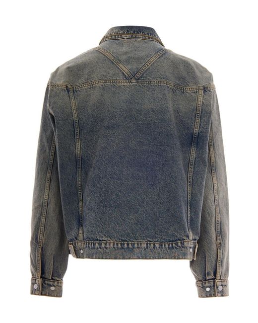 Represent Gray Long-Sleeved Denim Jacket for men