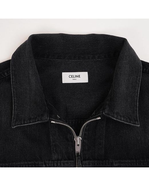 Céline Black Trucker Jacket for men