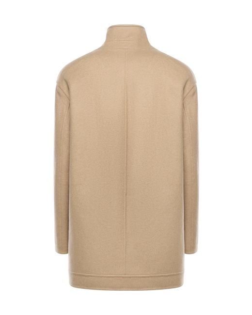 Loro Piana Natural Long-Sleeved Short Coat