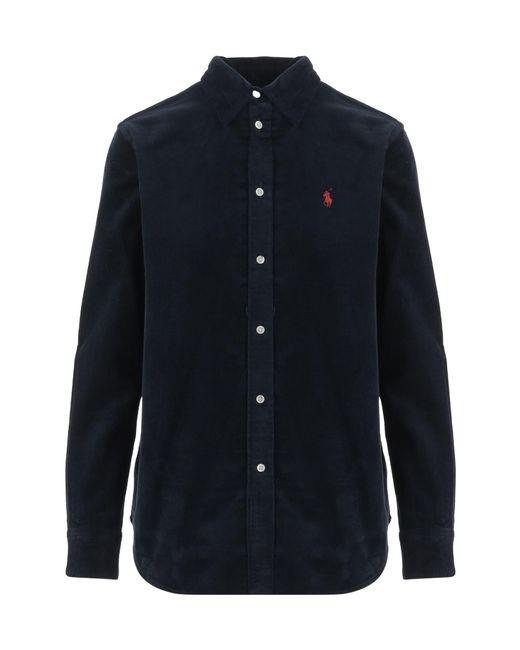 Polo Ralph Lauren Blue Logo Embroidered Shirt