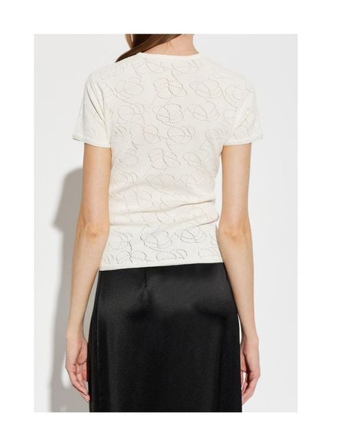 By Malene Birger White Short-Sleeved T-Shirt