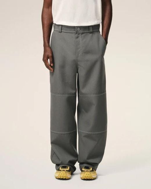 AMI Gray Ami Worker Trousers for men