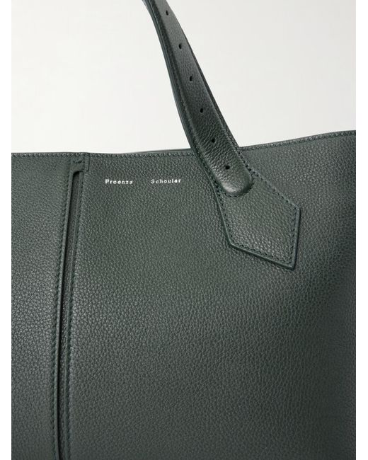 Proenza Schouler Black East West Chelsea Textured-Leather Tote