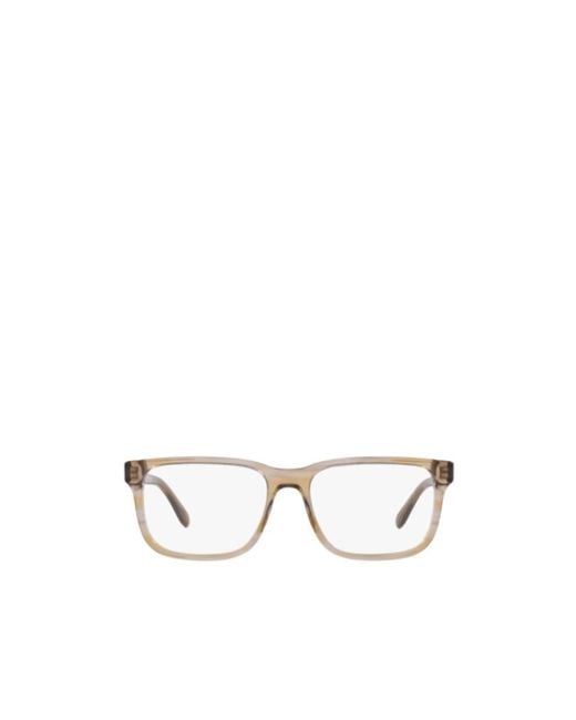 Emporio Armani White Rectangular Flat Mirror for men
