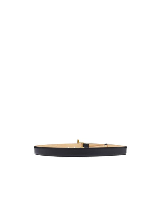 McQueen White Logo Engraved Sling Belt