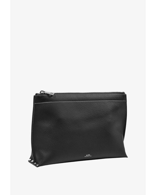 A.P.C. Black Neige Clou Pouch