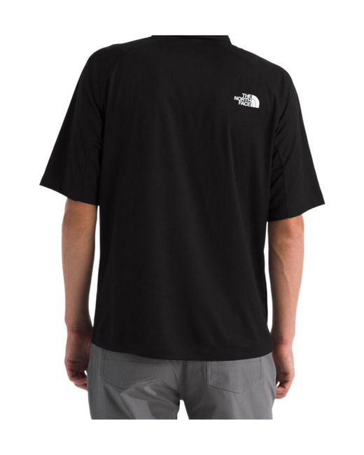 The North Face Black Lightrange Packable Short-Sleeve Polo for men
