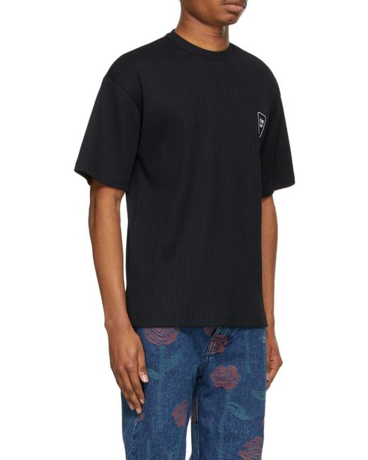 Opening Ceremony Black Box Logo Ribbed T-Shirt for men