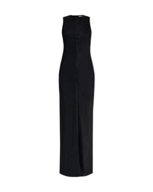 AMI Black Long Straight Dress