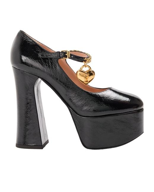 Moschino Black Thick-Soled High Heels