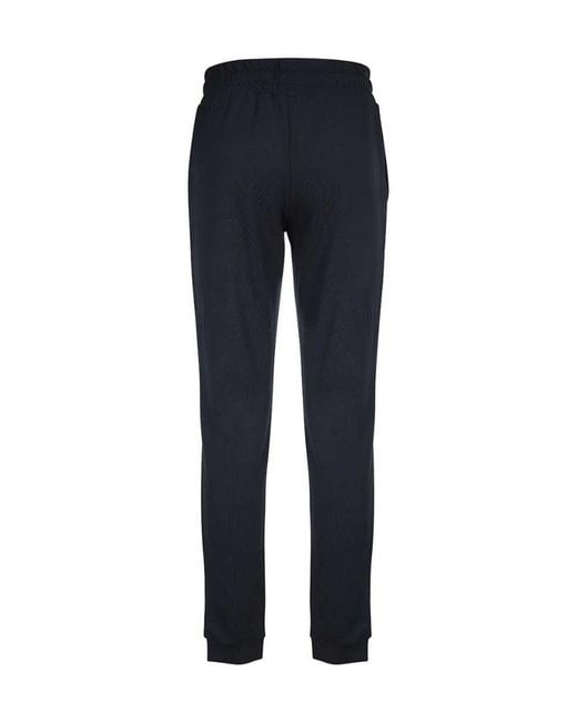 EA7 Blue Logo-Print Track Pants