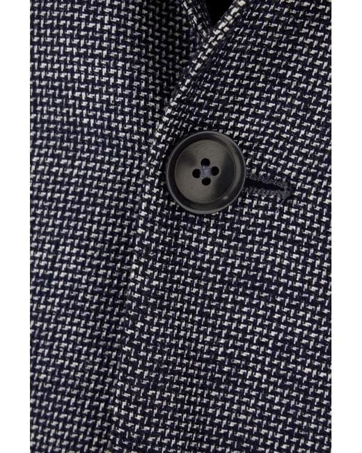 Zegna Gray Button-Down Suit Jacket for men