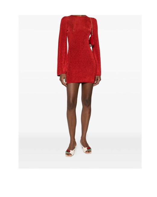 Ba&sh Red Long Sleeve Dress